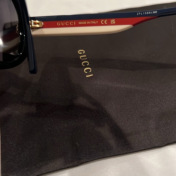 NWT Authentic GUCCI Full Inclusion  Sunglasses Oval Shape new with tags ATTACHED - Picture 14 of 16